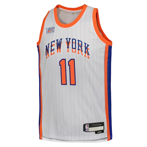 Jalen Brunson New York Knicks Nike Youth 2024/25 Swingman Player Jersey - City Edition - White