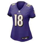 Diontae Johnson Baltimore Ravens Nike Women's Player Game Jersey - Purple