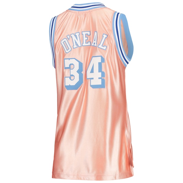 Shaquille O'Neal Los Angeles Lakers Women's 75th Anniversary Rose Gold 1996 Swingman Jersey - Pink