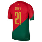Diogo Jota Portugal National Team Nike 2022/23 Home Vapor Match Authentic Player Jersey - Red