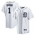 Detroit Tigers Nike #1 Groom Home Replica Jersey - White