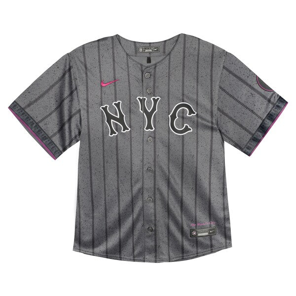 New York Mets Nike Toddler City Connect Team Limited Jersey - Gray