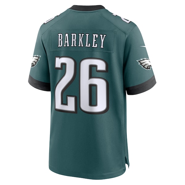 Saquon Barkley Philadelphia Eagles Nike Super Bowl LIX Game Player Jersey - Midnight Green