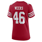Jon Weeks San Francisco 49ers Nike Women's Team Game Jersey -  Scarlet