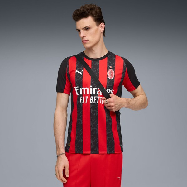 AC Milan Puma 2025/26 Home Replica Jersey - Red/White