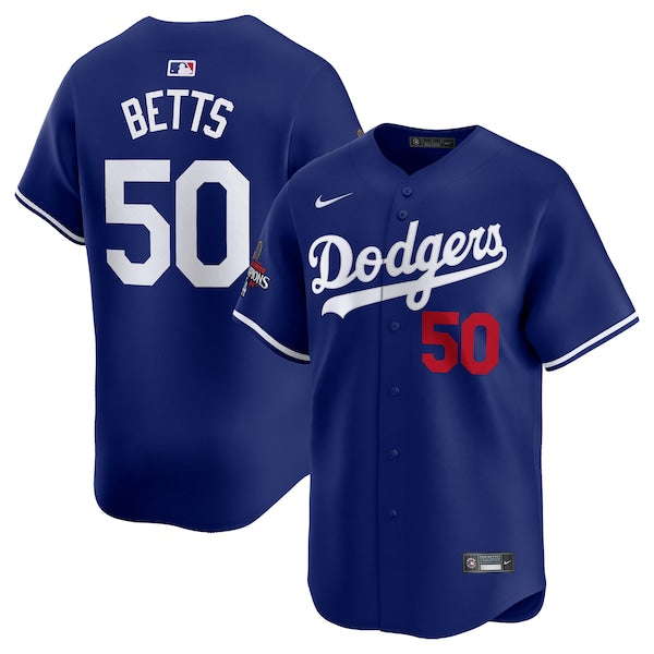 Mookie Betts Los Angeles Dodgers Nike 2025 World Series Champions Limited Player Jersey - Royal