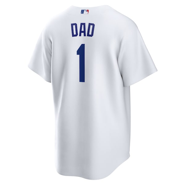 Los Angeles Dodgers Nike #1 Dad Home Replica Jersey - White