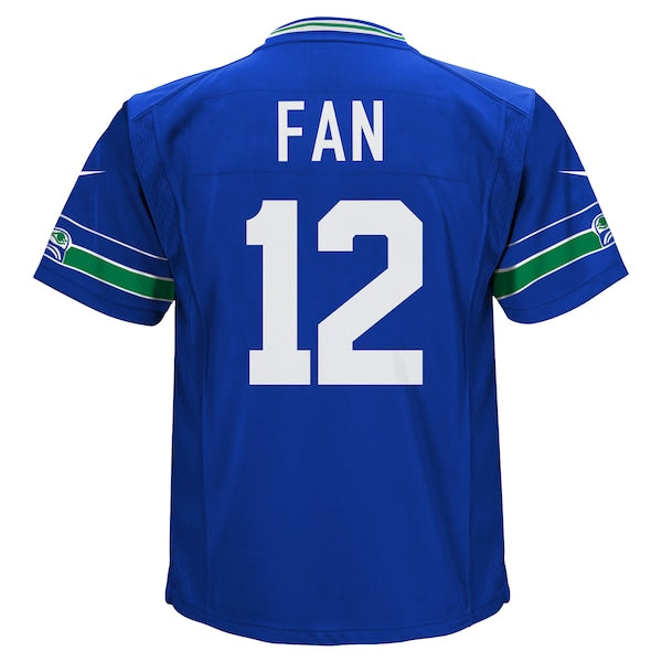 12th Fan Seattle Seahawks Nike Preschool Alternate Game Jersey - Royal