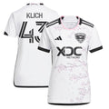 Mateusz Klich D.C. United adidas Women's 2024 The Cherry Blossom Kit Replica Player Jersey - White