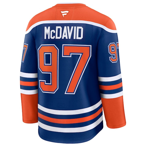 Connor McDavid Edmonton Oilers  2025 Stanley Cup Final Home Premium Jersey - Royal