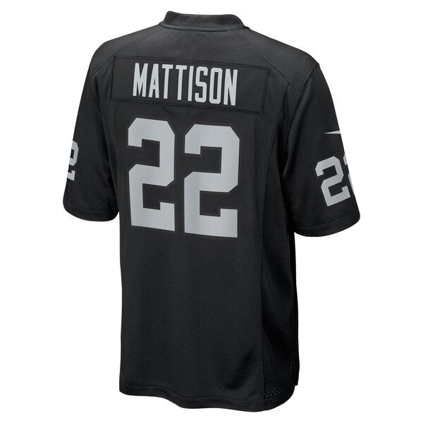 Alexander Mattison Las Vegas Raiders Nike Team Game Jersey -  Black
