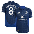 Bruno Fernandes Manchester United adidas 2024/25 Away Authentic Player Jersey - Navy