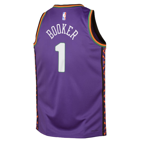 Devin Booker Phoenix Suns Nike Youth 2024/25 Swingman Player Jersey - City Edition - Purple