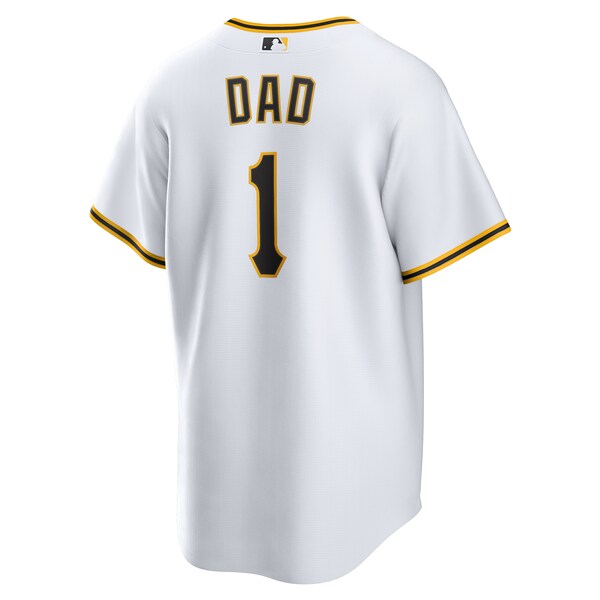 Pittsburgh Pirates Nike #1 Dad Home Replica Jersey - White
