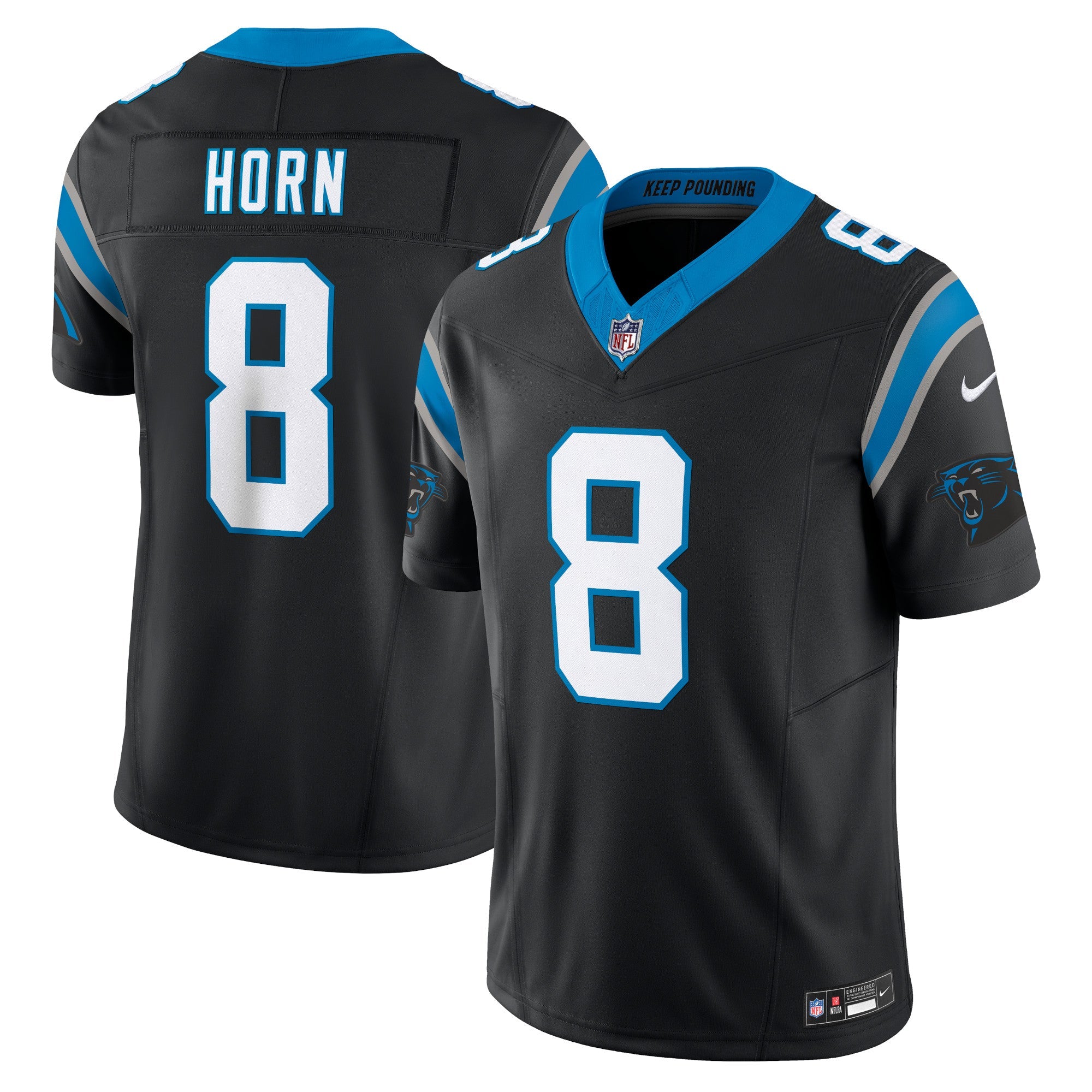 Jaycee Horn Carolina Panthers Nike Vapor F.U.S.E. Limited Jersey - Blue/Black