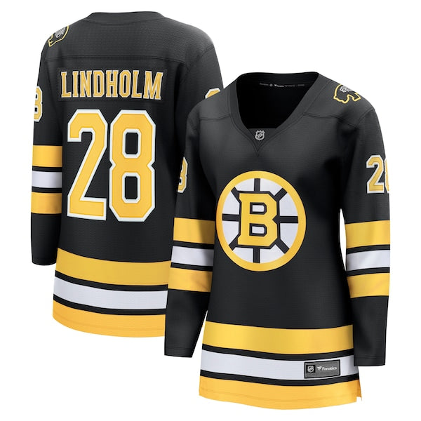 Elias Lindholm Boston Bruins  Women's Home Breakaway Player Jersey - Black