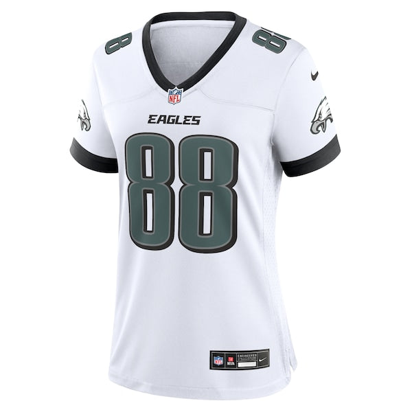Dallas Goedert Philadelphia Eagles Nike White Game Jersey - White/Black/Green