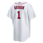 Boston Red Sox Nike #1 Groom Home Replica Jersey - White