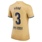 Gerard Pique Barcelona Nike Women's 2022/23 Away Replica Player Jersey - Gold