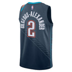 Shai Gilgeous-Alexander Oklahoma City Thunder Nike Unisex 2025/26 Swingman Jersey - Navy - City Edition