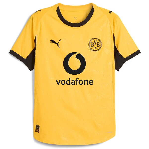 Borussia Dortmund Puma 2025/26 Cup Authentic Jersey - Yellow/Gray