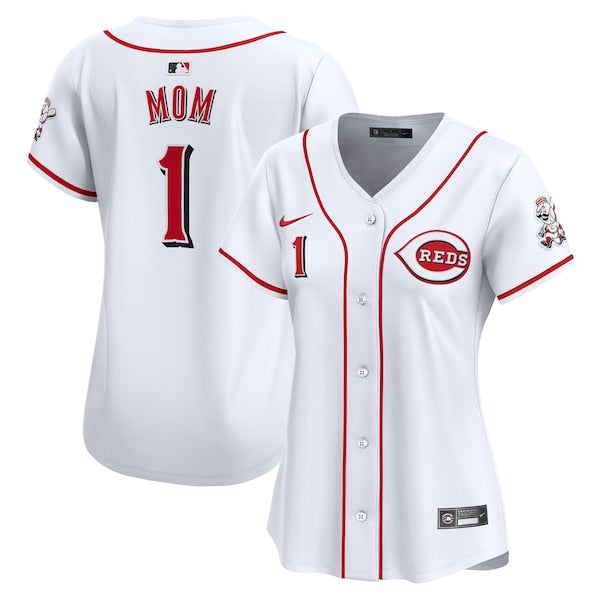 Cincinnati Reds Nike Women's #1 Mom Home Limited Jersey - White