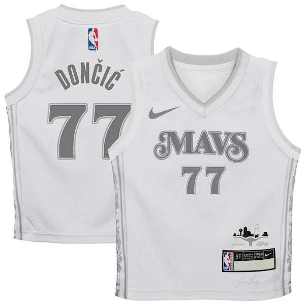 Luka Dončić Dallas Mavericks Nike Preschool 2024/25 Swingman Player Jersey -  City Edition - White