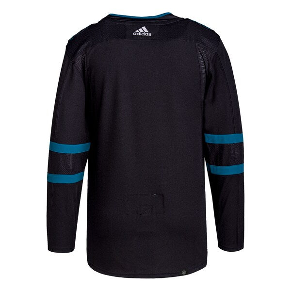 San Jose Sharks adidas Men's Alternate Primegreen Authentic Jersey - Black