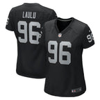 Jonah Laulu Las Vegas Raiders Nike Women's  Game Jersey -  Black