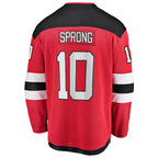 Daniel Sprong New Jersey Devils  Home Breakaway Jersey - Red
