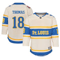 Robert Thomas St. Louis Blues Youth 2025 NHL Winter Classic Premier Player Jersey - Cream