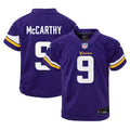 J.J. McCarthy Minnesota Vikings Nike Preschool Player Game Jersey - Purple