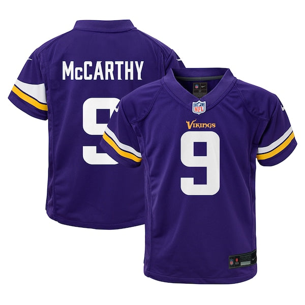 J.J. McCarthy Minnesota Vikings Nike Preschool Player Game Jersey - Purple