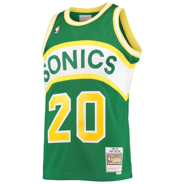 Gary Payton Seattle SuperSonics  Hardwood Classics Swingman Jersey - Green