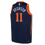 Jalen Brunson New York Knicks Jordan Brand Youth Swingman Jersey - Statement Edition - Navy