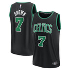 Jaylen Brown Boston Celtics  Fast Break Replica Player Jersey - Statement Edition - Black