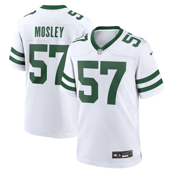 C.J. Mosley New York Jets Nike Legacy Player Game Jersey - White/Kelly Green