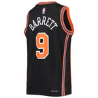 RJ Barrett New York Knicks Nike Youth 2021/22 Swingman Jersey - City Edition - Black