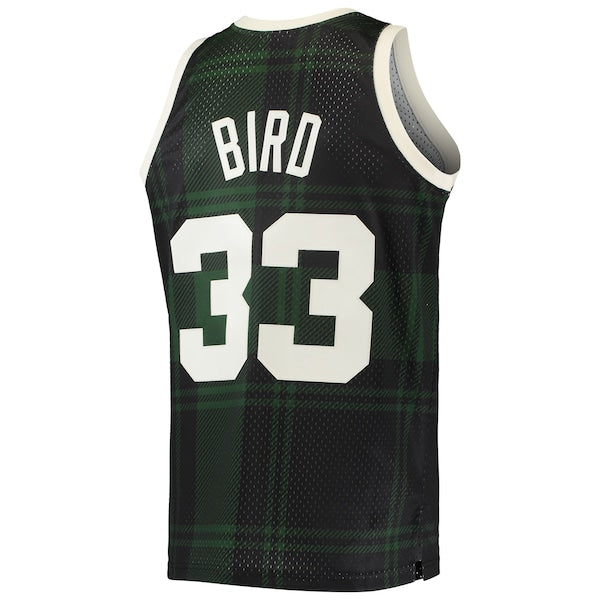 Larry Bird Boston Celtics 1985/86 Hardwood Classics Uninterrupted Swingman Jersey - Black
