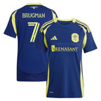 Gastón Brugman Nashville SC adidas Women's 2025 The Heart of Nashville Kit Replica Player Jersey - Navy