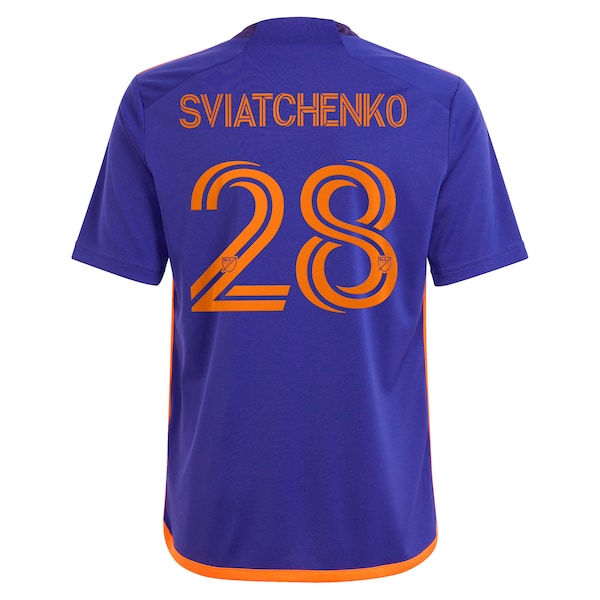 Erik Sviatchenko Houston Dynamo FC adidas Youth 2024 Still Holdin' Replica Player Jersey – Purple