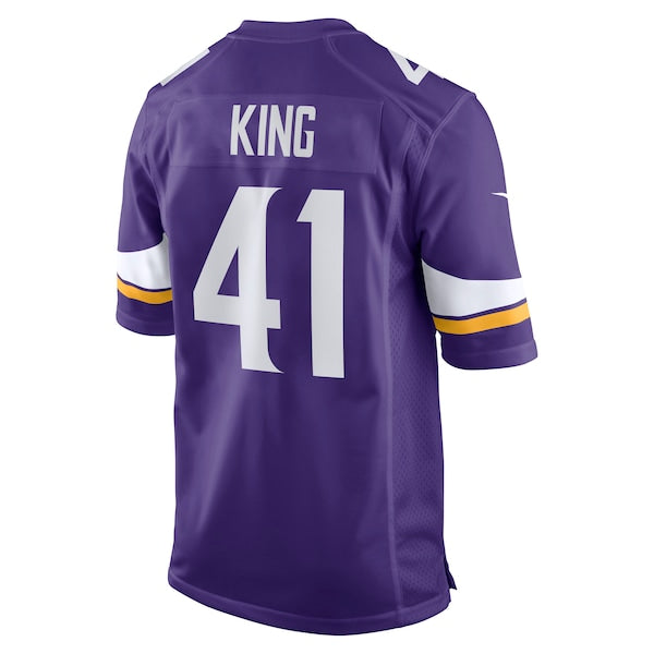 Kobe King Minnesota Vikings Nike Team Game Jersey -  Purple
