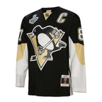 Sidney Crosby Pittsburgh Penguins Big & Tall 2008 Captain Patch Blue Line Player Jersey - Black