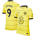 Romelu Lukaku Chelsea Nike Youth 2021/22 Away Replica Player Jersey - Yellow