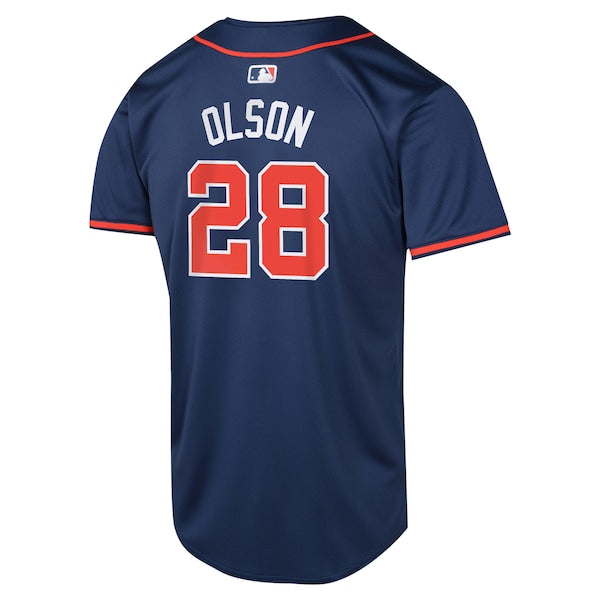 Matt Olson Atlanta Braves Nike Youth Alternate Limited Player Jersey – Navy