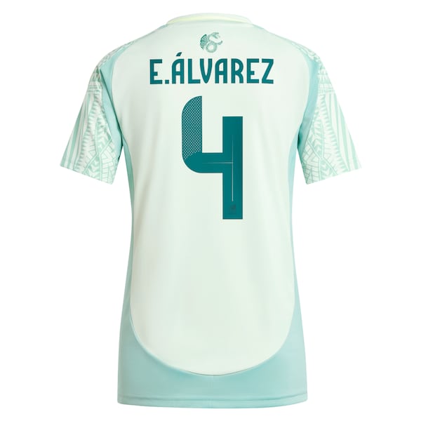 Edson Alvarez Mexico National Team adidas Women's 2024 Away Replica Player Jersey - Green/Burgundy