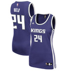 Buddy Hield Sacramento Kings adidas Women's Road Replica Jersey - Purple