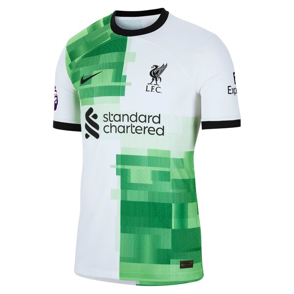 Mohamed Salah Liverpool Nike 2023/24 Away Authentic Player Jersey - White/Red