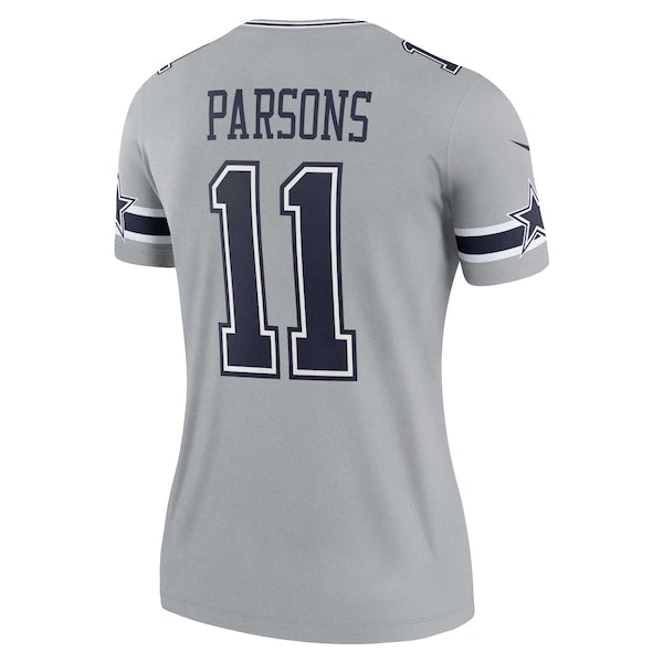 Micah Parsons Dallas Cowboys Nike Women's Inverted Legend Jersey - Silver