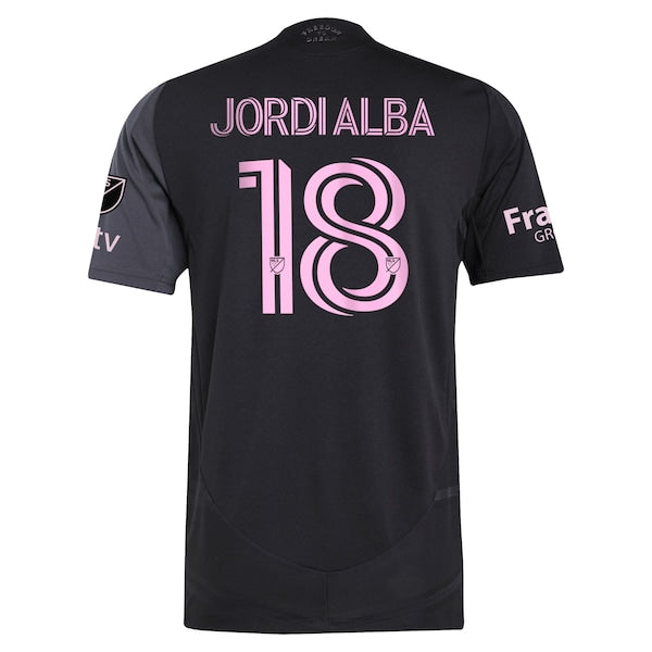 Jordi Alba Ramos Inter Miami CF adidas 2025 The Fortitude Kit Authentic Player Jersey - Black